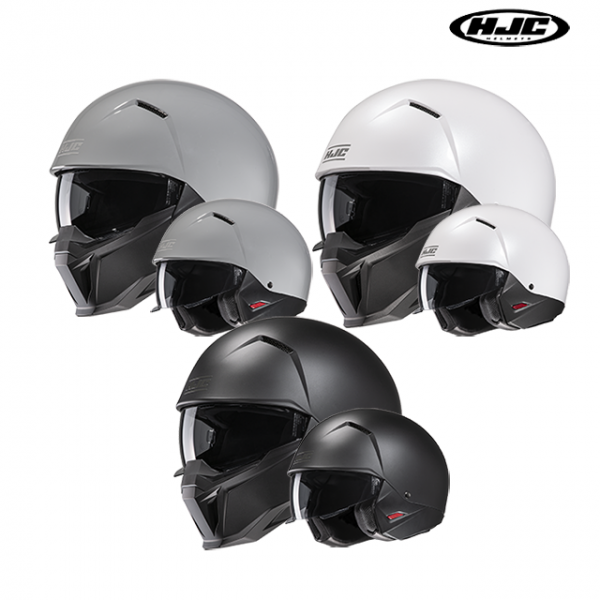 HJC 헬멧 오픈페이스 i20 SEMI FLAT BLACK 오토바이 내장재 탈착식 헬멧