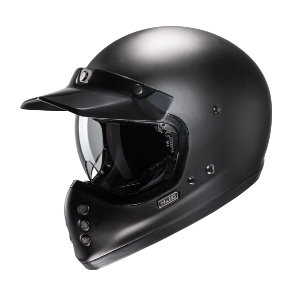 라이더마트,홍진 HJC V60 솔리드 매트 블랙 SOLID MATT BLACK 레트로 클래식 풀페이스 헬멧